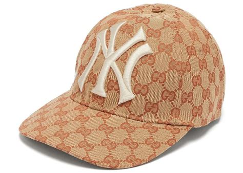 casquette ny gucci|gucci ny yankees logo cap.